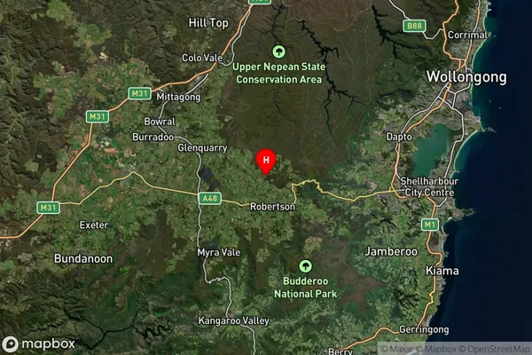 East Kangaloon,New South Wales Satellite Map