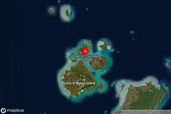 Thursday Island,Queensland Satellite Map