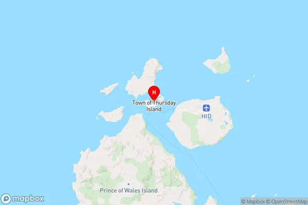 Thursday Island,Queensland Area Map