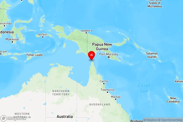 Thursday Island,Queensland Region Map