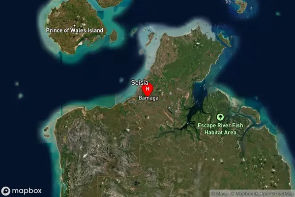 Bamaga,Queensland Satellite Map