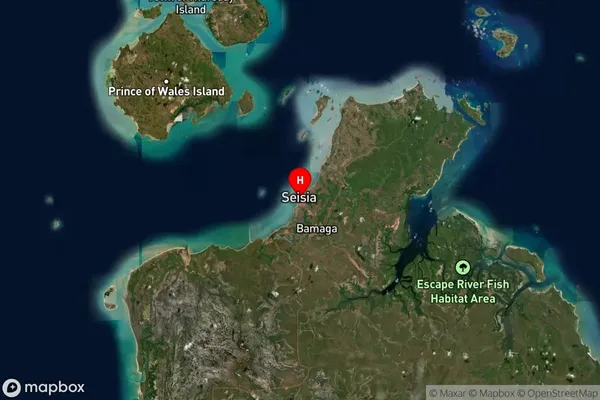 Seisia,Queensland Satellite Map