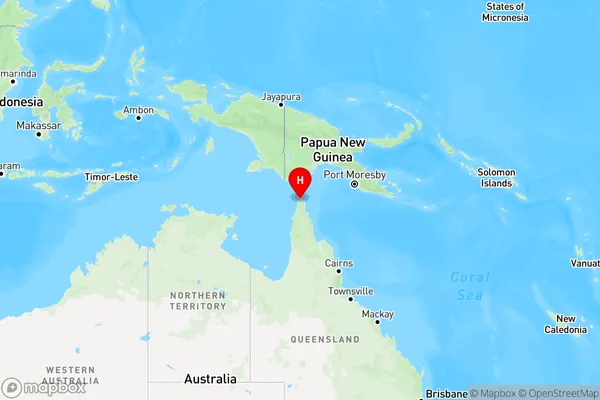 Seisia,Queensland Region Map