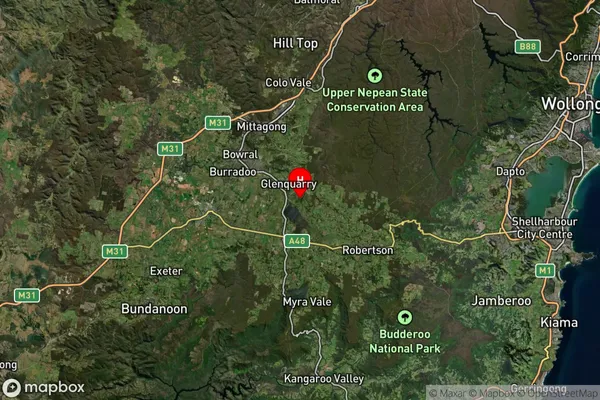 Glenquarry,New South Wales Satellite Map