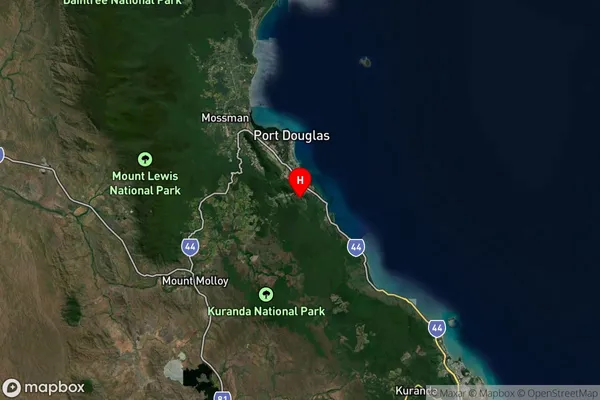 Mowbray,Queensland Satellite Map