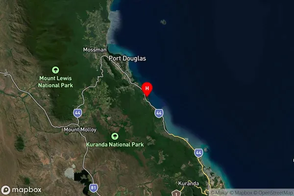 Oak Beach,Queensland Satellite Map