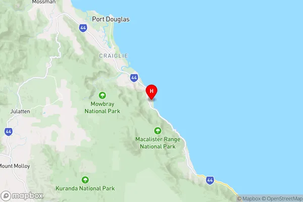 Oak Beach,Queensland Area Map