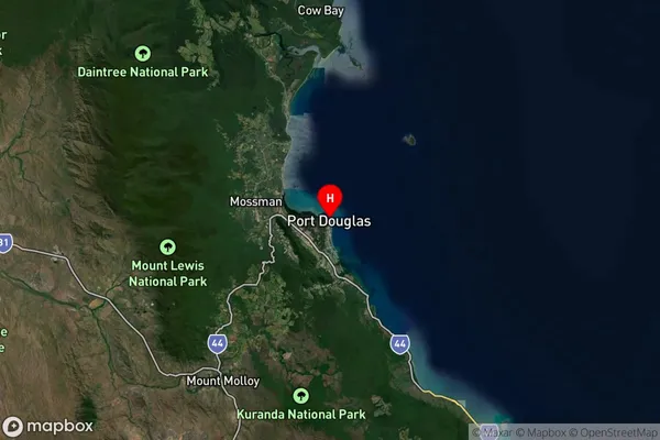 Port Douglas,Queensland Satellite Map