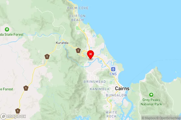 Barron,Queensland Area Map