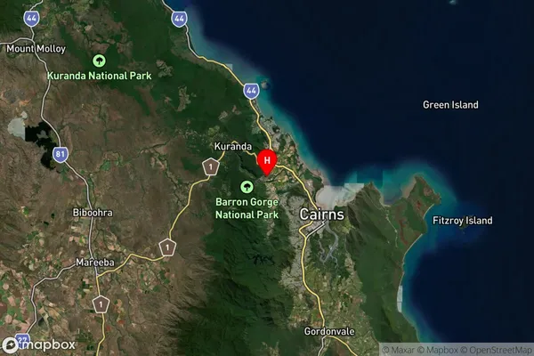 Caravonica,Queensland Satellite Map