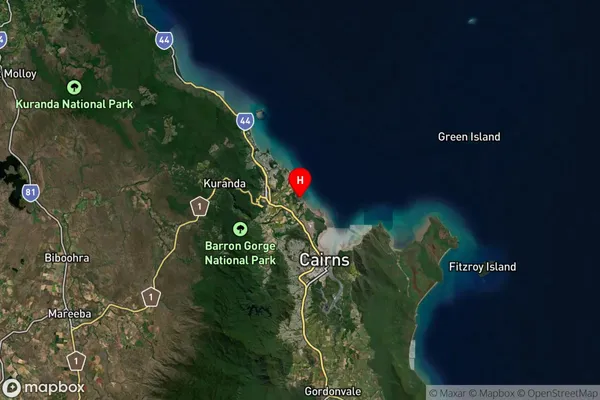 Holloways Beach,Queensland Satellite Map