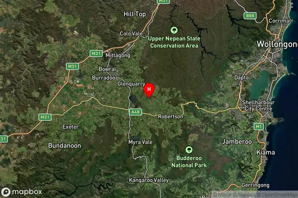 Kangaloon,New South Wales Satellite Map