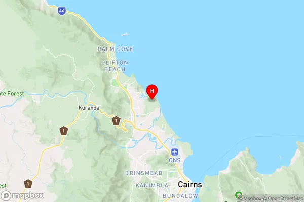 Yorkeys Knob,Queensland Area Map