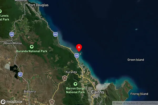 Ellis Beach,Queensland Satellite Map