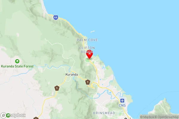 Kewarra Beach,Queensland Area Map