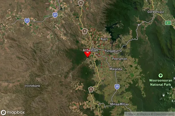 Carrington,Queensland Satellite Map