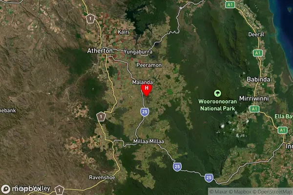 Jaggan,Queensland Satellite Map