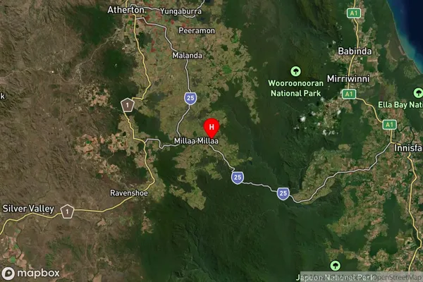 Ellinjaa,Queensland Satellite Map