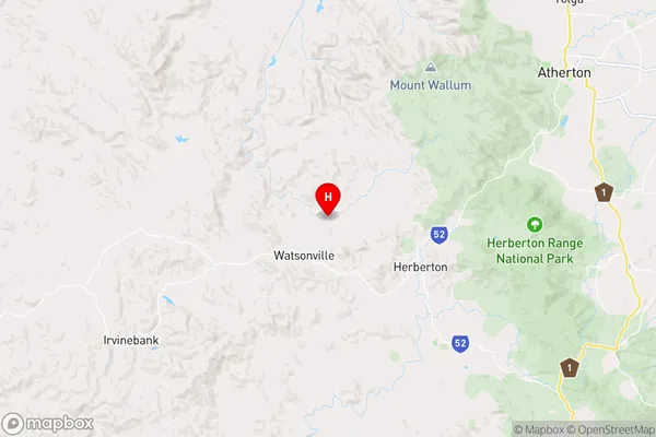 Watsonville,Queensland Area Map