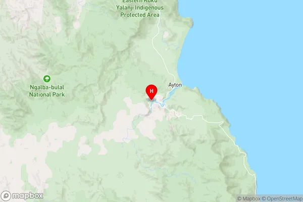 Wujal Wujal,Queensland Area Map