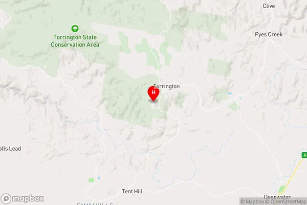 Torrington,New South Wales Area Map