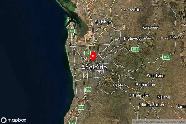 North Adelaide,South Australia Satellite Map