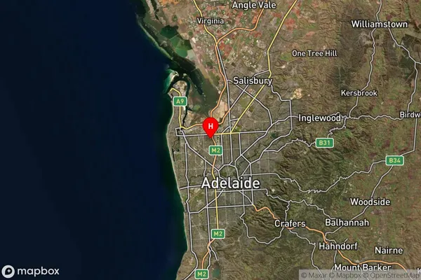 Angle Park,South Australia Satellite Map