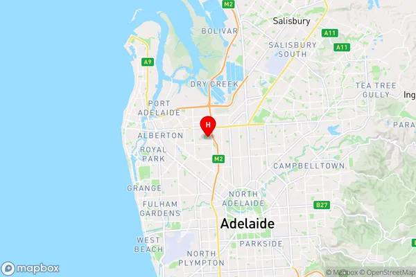 Angle Park,South Australia Area Map