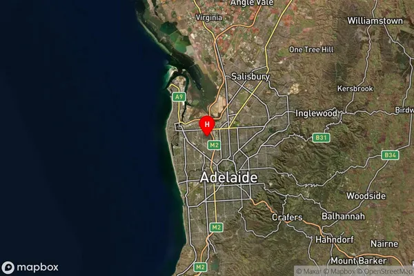 Ferryden Park,South Australia Satellite Map