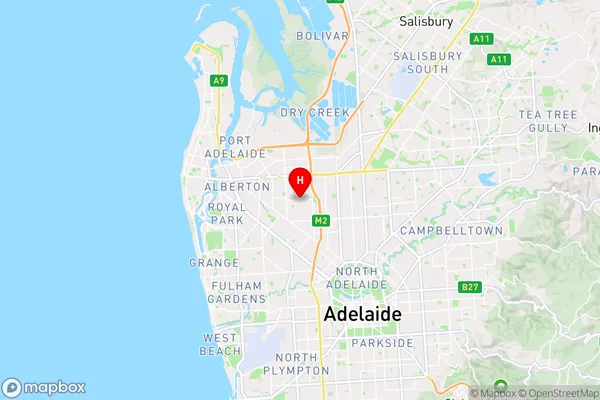 Ferryden Park,South Australia Area Map