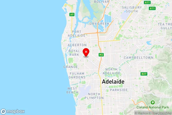 Woodville,South Australia Area Map