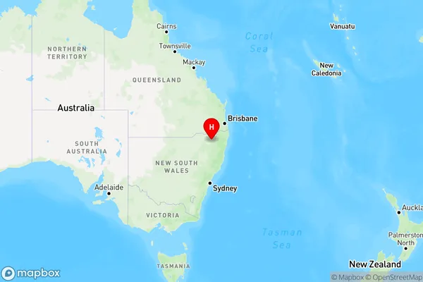 Yellow Dam,New South Wales Region Map