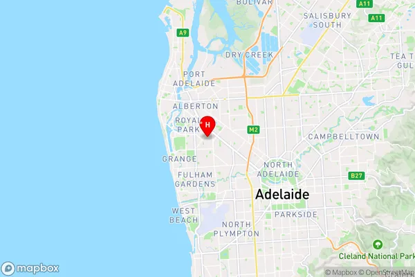 Woodville West,South Australia Area Map