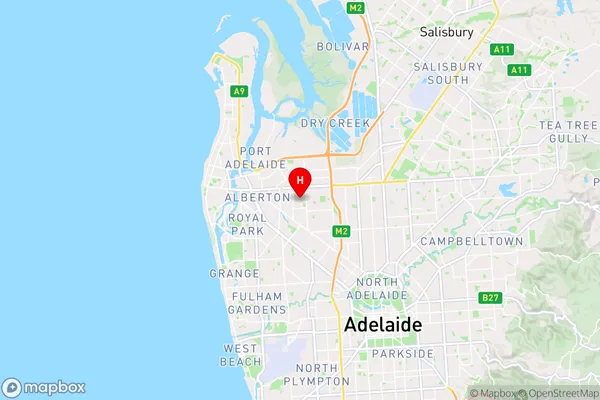 Athol Park,South Australia Area Map