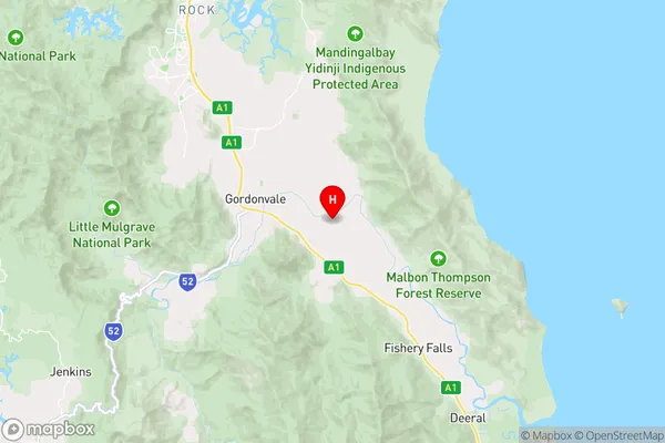 Aloomba,Queensland Area Map