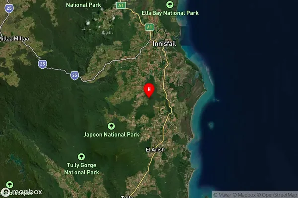 Basilisk,Queensland Satellite Map