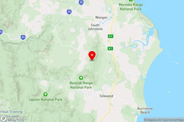 Basilisk,Queensland Area Map