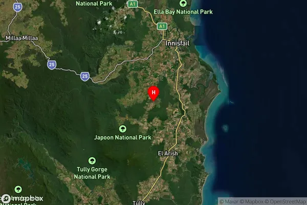 Bombeeta,Queensland Satellite Map