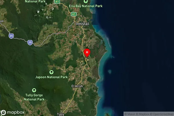 Cowley,Queensland Satellite Map