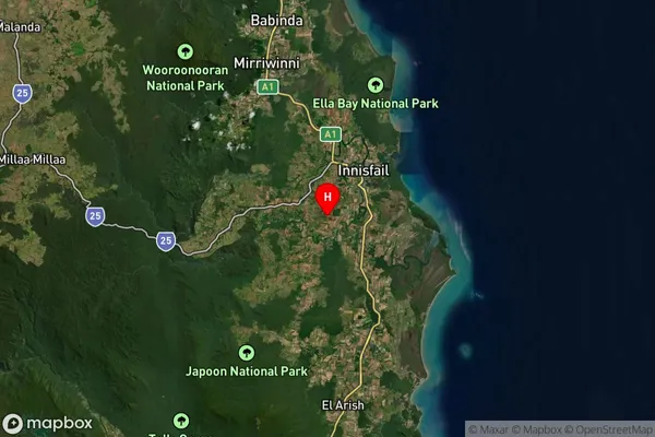 Currajah,Queensland Satellite Map