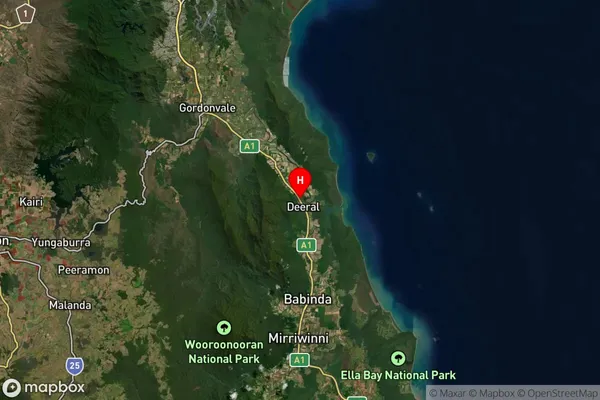 Deeral,Queensland Satellite Map