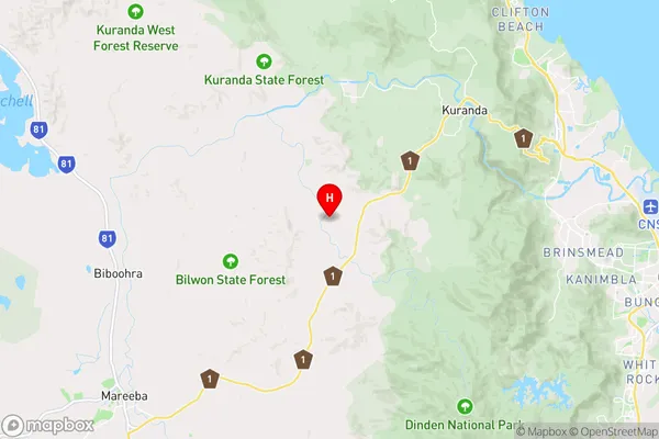 Koah,Queensland Area Map