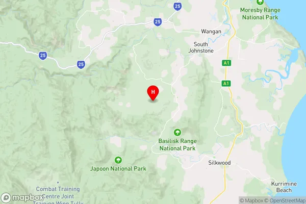 Mena Creek,Queensland Area Map