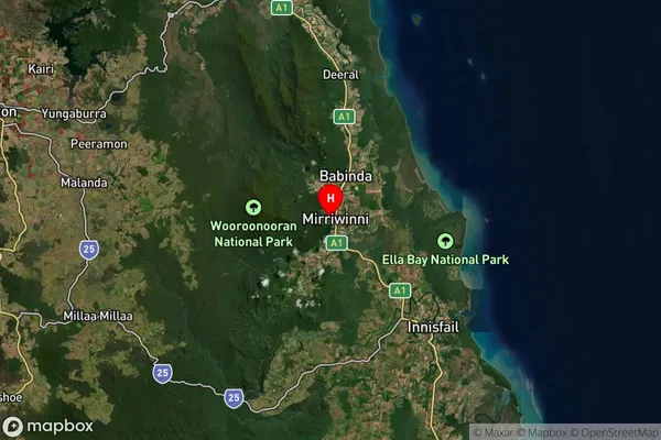 Miriwinni,Queensland Satellite Map