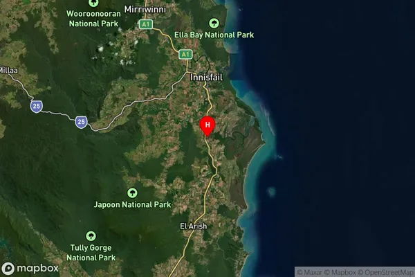 Moresby,Queensland Satellite Map