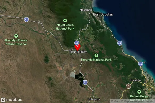 Mount Molloy,Queensland Satellite Map