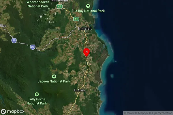 Sandy Pocket,Queensland Satellite Map