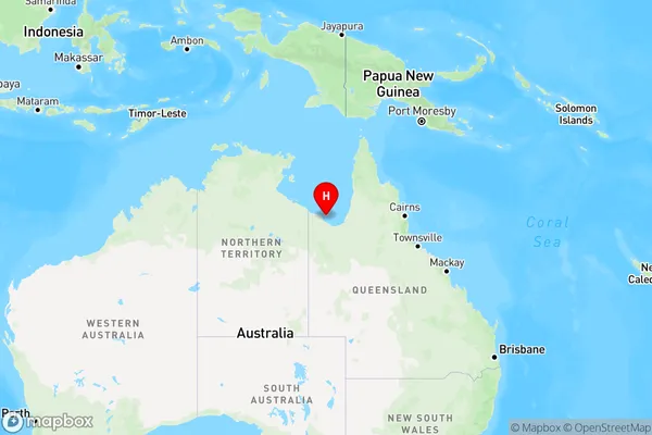 South Wellesley Islands,Queensland Region Map