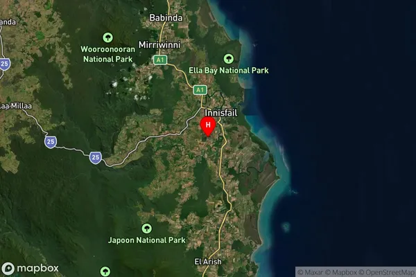 Wangan,Queensland Satellite Map