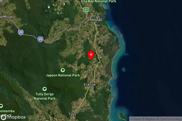 Warrubullen,Queensland Satellite Map